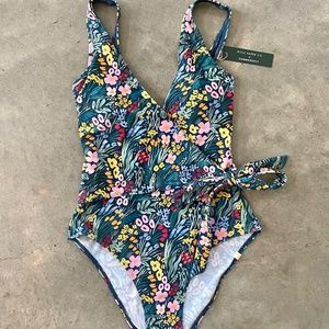 Summersalt x Rifle Paper Perfect Wrap One Piece swimsuit
